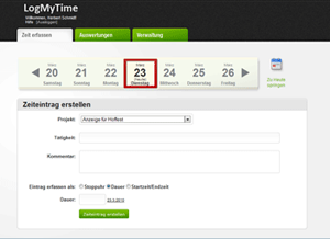 LogMyTime Zeiterfassung